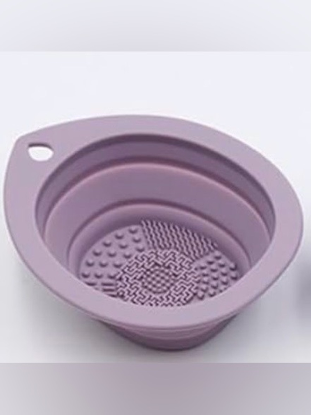 💞 New Purple Collapsible Makeup Brush & Sponge Cleaning Bowl